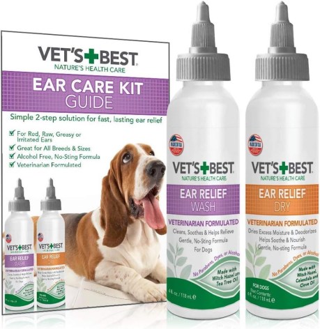 Vet's Best Ear Wash + Dry kit